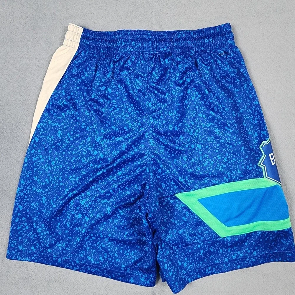 Nike NBA Authentic Milwaukee Bucks Shorts Mens 38 L City Edition Dri-Fit Blue